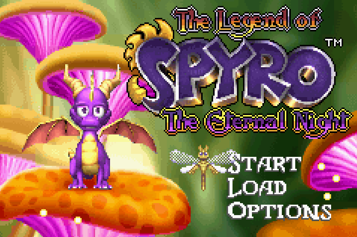 The Legend of Spyro Eternal Night Title Screen